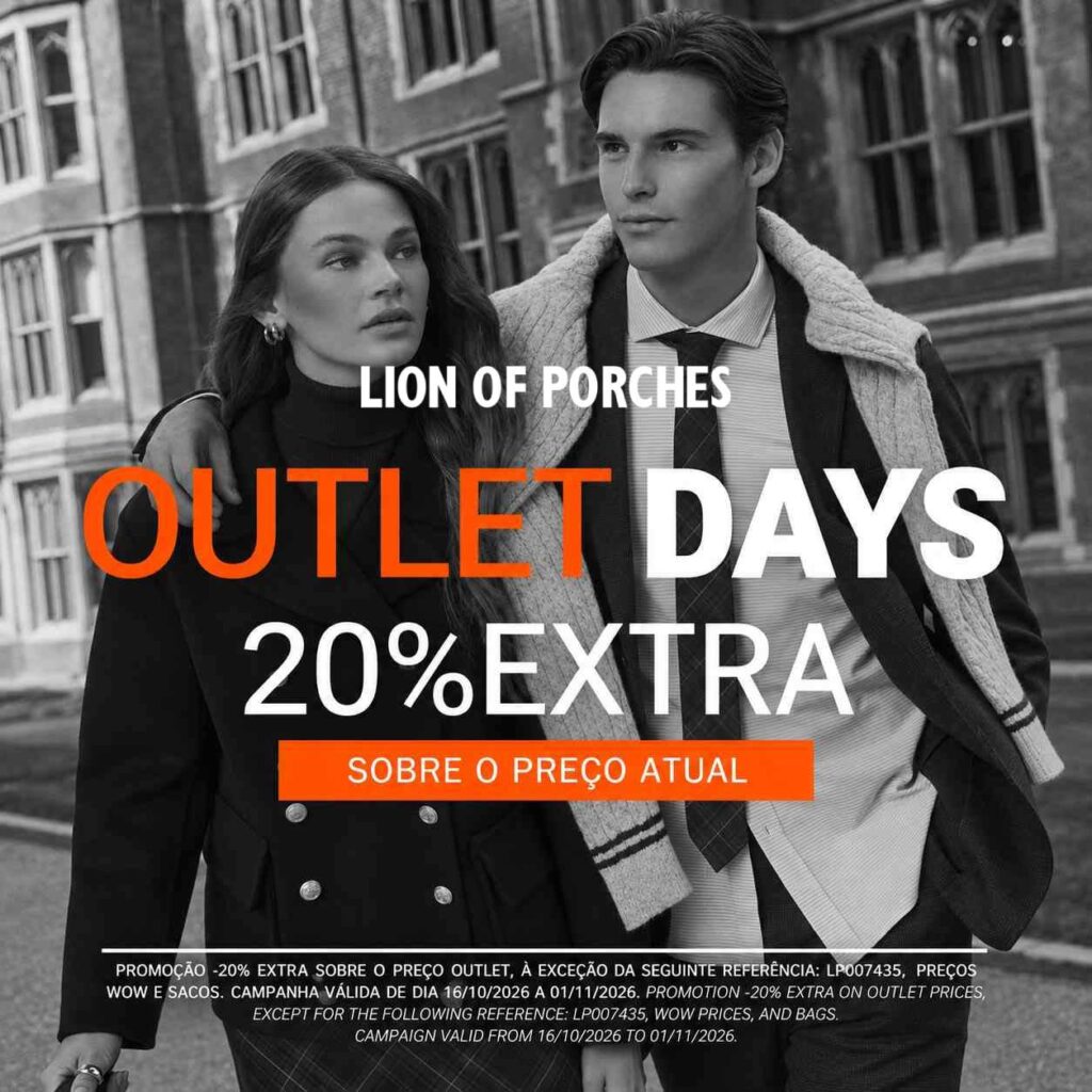 Lion of Porches outlet days Campera Outlet Shoppping